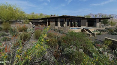 See renderings siting an layout of Contemporary Home on the on Troon Country Club in Arizona - for sale on GolfHomes.com, golf home, golf lot