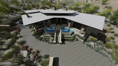 See renderings siting an layout of Contemporary Home on the on Troon Country Club in Arizona - for sale on GolfHomes.com, golf home, golf lot