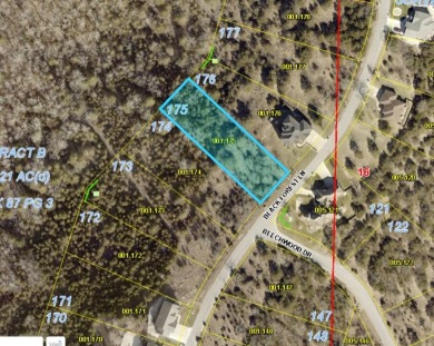 Panoramic Views of the western Sunset lot in the prestigious on Ledgestone Country Club and Golf Course in Missouri - for sale on GolfHomes.com, golf home, golf lot