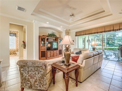 Experience luxury living in this elegant single-family home on Verandah Golf Course and Club in Florida - for sale on GolfHomes.com, golf home, golf lot