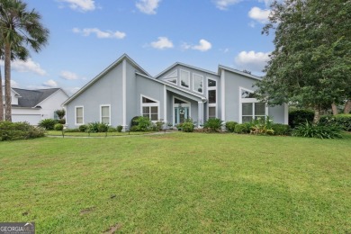 Striking modern home on the 6th green in the gated community of on The Club At Osprey Cove in Georgia - for sale on GolfHomes.com, golf home, golf lot