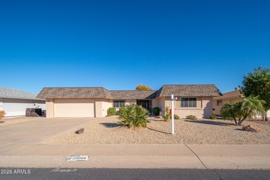 PREMIUM LEADED GLASS DOUBLE ENTRY DOORS OPEN TO THE SOARING on Sun City Lakes West and East in Arizona - for sale on GolfHomes.com, golf home, golf lot