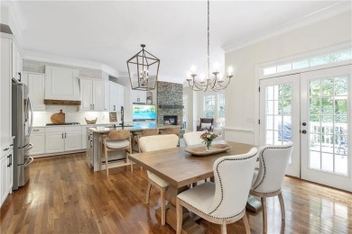 Southern-Inspired Cape Cod Estate on the 15th Hole in Gated on Alpharetta Athletic Club East in Georgia - for sale on GolfHomes.com, golf home, golf lot
