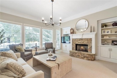 Southern-Inspired Cape Cod Estate on the 15th Hole in Gated on Alpharetta Athletic Club East in Georgia - for sale on GolfHomes.com, golf home, golf lot