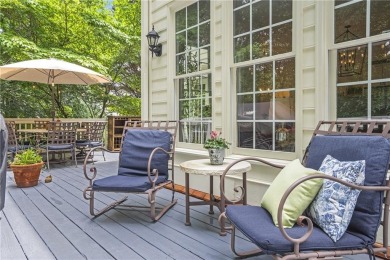 Southern-Inspired Cape Cod Estate on the 15th Hole in Gated on Alpharetta Athletic Club East in Georgia - for sale on GolfHomes.com, golf home, golf lot