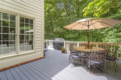 Southern-Inspired Cape Cod Estate on the 15th Hole in Gated on Alpharetta Athletic Club East in Georgia - for sale on GolfHomes.com, golf home, golf lot