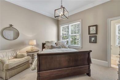 Southern-Inspired Cape Cod Estate on the 15th Hole in Gated on Alpharetta Athletic Club East in Georgia - for sale on GolfHomes.com, golf home, golf lot