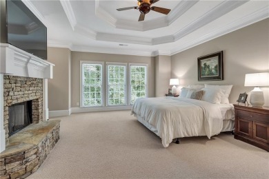 Southern-Inspired Cape Cod Estate on the 15th Hole in Gated on Alpharetta Athletic Club East in Georgia - for sale on GolfHomes.com, golf home, golf lot