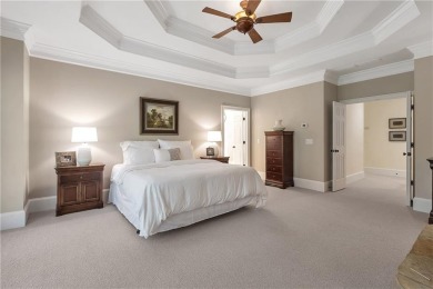 Southern-Inspired Cape Cod Estate on the 15th Hole in Gated on Alpharetta Athletic Club East in Georgia - for sale on GolfHomes.com, golf home, golf lot