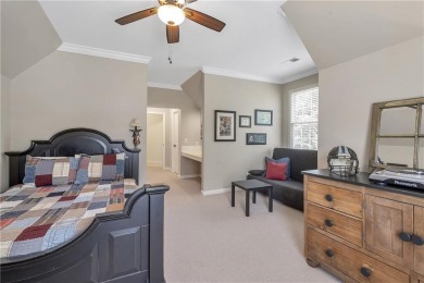Southern-Inspired Cape Cod Estate on the 15th Hole in Gated on Alpharetta Athletic Club East in Georgia - for sale on GolfHomes.com, golf home, golf lot