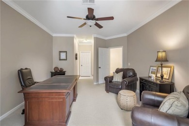 Southern-Inspired Cape Cod Estate on the 15th Hole in Gated on Alpharetta Athletic Club East in Georgia - for sale on GolfHomes.com, golf home, golf lot