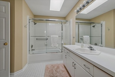 Fabulous expanded Augusta end-unit townhome in the premier on Pine Meadow Golf Club in Illinois - for sale on GolfHomes.com, golf home, golf lot
