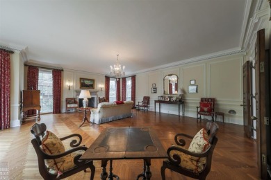 This Regency-style manor home offers the epitome of luxury on Country Club of Detroit - Regulation in Michigan - for sale on GolfHomes.com, golf home, golf lot
