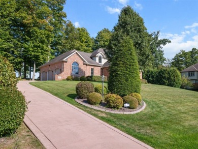 This spacious home boasts stunning views of the Lake and is on Oakland Beach Golf Course in Pennsylvania - for sale on GolfHomes.com, golf home, golf lot