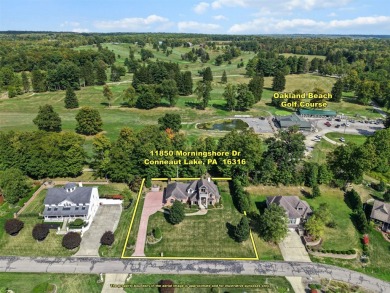 This spacious home boasts stunning views of the Lake and is on Oakland Beach Golf Course in Pennsylvania - for sale on GolfHomes.com, golf home, golf lot