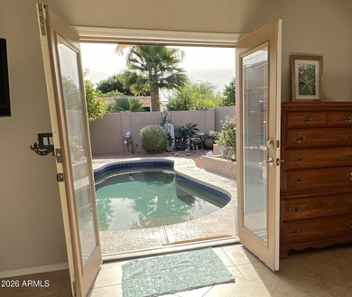 TOPAZ MODEL WITH POOL, CASITA & GOLF CART GARAGE! This on Eagles Nest at Pebble Creek in Arizona - for sale on GolfHomes.com, golf home, golf lot