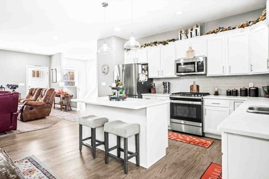 Welcome home to this Fox Creek gem built in 2021-where style on The Den at Fox Creek in Illinois - for sale on GolfHomes.com, golf home, golf lot