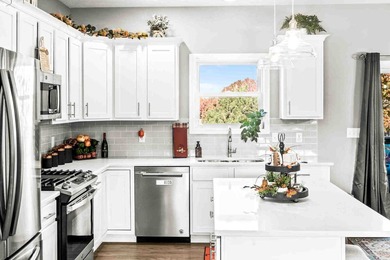 Welcome home to this Fox Creek gem built in 2021-where style on The Den at Fox Creek in Illinois - for sale on GolfHomes.com, golf home, golf lot