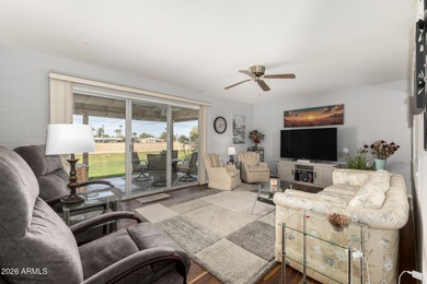 Welcome home to this charming end unit in the active adult Sun on  in Arizona - for sale on GolfHomes.com, golf home, golf lot