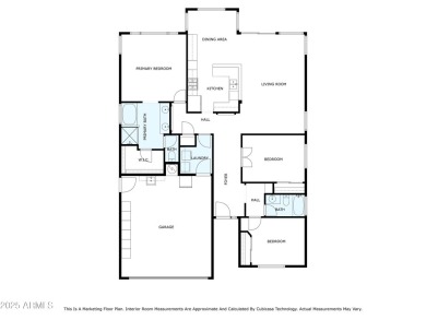 Beautiful single-level home with no interior steps features 3 on The Golf Club At Johnson Ranch in Arizona - for sale on GolfHomes.com, golf home, golf lot