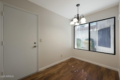 BEAUTIFUL ACAIA WOOD FLOORS greet you upon entering this 2 on Fountain of the Sun Country Club in Arizona - for sale on GolfHomes.com, golf home, golf lot