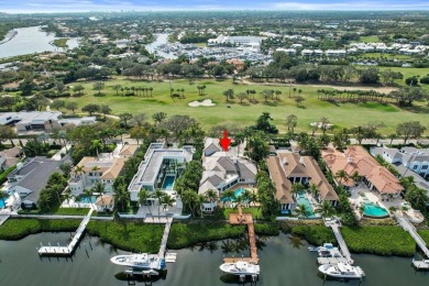 Welcome to this exquisite Mediterranean waterfront estate in the on The Club At Admirals Cove Golf Village in Florida - for sale on GolfHomes.com, golf home, golf lot