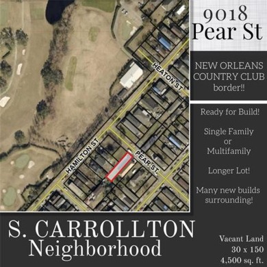 Great opportunity for development on a large lot next door to on New Orleans Country Club in Louisiana - for sale on GolfHomes.com, golf home, golf lot
