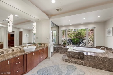 Frank Lloyd Wright-inspired masterpiece in exclusive guard-gated on Dragon Ridge Country Club in Nevada - for sale on GolfHomes.com, golf home, golf lot