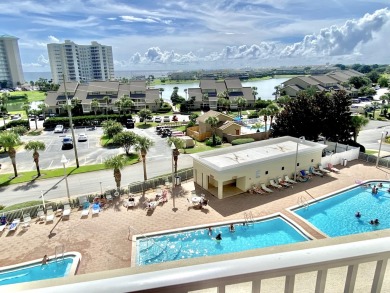 Not too high, not too low, this 5th floor Ariel Dunes II 506 on Seascape Golf Course in Florida - for sale on GolfHomes.com, golf home, golf lot