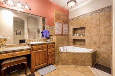 Gated courtyard leads you into a spacious, split floor plan on Bloomington Country Club in Utah - for sale on GolfHomes.com, golf home, golf lot