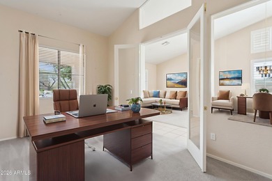 Welcome home! This well-maintained single-story residence on Sanctuary Golf Course At WestWorld in Arizona - for sale on GolfHomes.com, golf home, golf lot