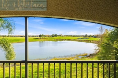 As the sign says, *Life is better on the Lanai* - this is THE on Lakewood National Golf Club in Florida - for sale on GolfHomes.com, golf home, golf lot