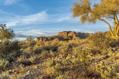 Elevated and exceptional, this 1.4 acre home site is wonderfully on Superstition Mountain Club - Lost Gold in Arizona - for sale on GolfHomes.com, golf home, golf lot