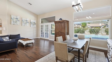 This beautiful single-story 3-bed + den, 2.5-bath home with a on The Foothills Golf Club in Arizona - for sale on GolfHomes.com, golf home, golf lot