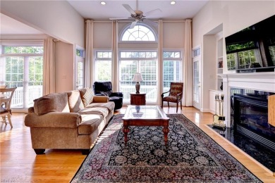 Set against a serene, park-like backdrop with a long view of the on The Tradition Golf Club At Stonehouse in Virginia - for sale on GolfHomes.com, golf home, golf lot