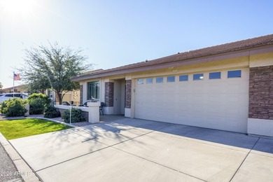 Sit on the north front patio and visit with friendly neighbors on Sunland Springs Golf Course  in Arizona - for sale on GolfHomes.com, golf home, golf lot