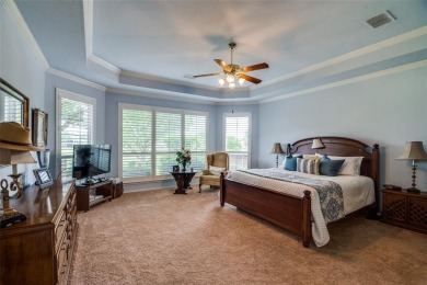 Nestled in a prestigious gated community, this stunning home on Ridgeview Ranch Golf Club in Texas - for sale on GolfHomes.com, golf home, golf lot