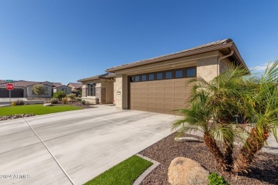 This Nearly NEW home features an amazing backyard with multiple on Tuscany Falls At Pebble Creek in Arizona - for sale on GolfHomes.com, golf home, golf lot