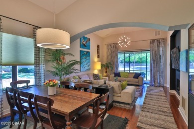 Rarely available one story end unit w/lake and fountain view in on Plantation Bay Golf and Country Club in Florida - for sale on GolfHomes.com, golf home, golf lot