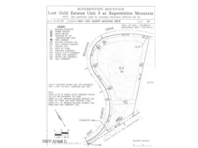 Spectacular elevated hillside Sonoran Desert home site. City on Superstition Mountain Club - Lost Gold in Arizona - for sale on GolfHomes.com, golf home, golf lot