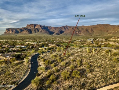 Spectacular elevated hillside Sonoran Desert home site. City on Superstition Mountain Club - Lost Gold in Arizona - for sale on GolfHomes.com, golf home, golf lot