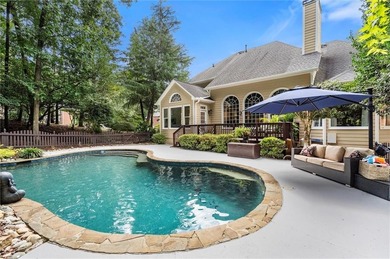 Fall is in the air, and this home frames the season on Woodmont Golf and Country Club in Georgia - for sale on GolfHomes.com, golf home, golf lot