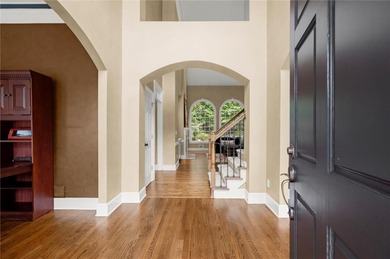 Fall is in the air, and this home frames the season on Woodmont Golf and Country Club in Georgia - for sale on GolfHomes.com, golf home, golf lot