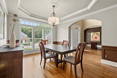 Fall is in the air, and this home frames the season on Woodmont Golf and Country Club in Georgia - for sale on GolfHomes.com, golf home, golf lot