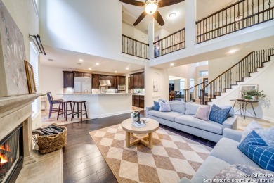 Step into this expansive 2-story, 4-bedroom, 3.5-bathroom estate on The Dominion Country Club in Texas - for sale on GolfHomes.com, golf home, golf lot