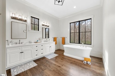 Built in 2023, this exceptional mountain retreat is nestled on a on The Cliffs at Glassy Golf and Country Club in South Carolina - for sale on GolfHomes.com, golf home, golf lot