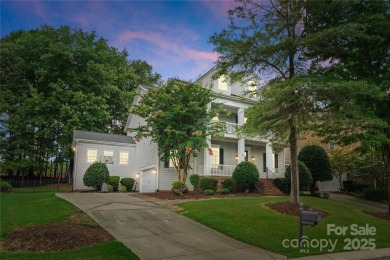 Experience luxury living in this exquisite 3 story, 6 bedroom, 4 on The Palisades Country Club in North Carolina - for sale on GolfHomes.com, golf home, golf lot