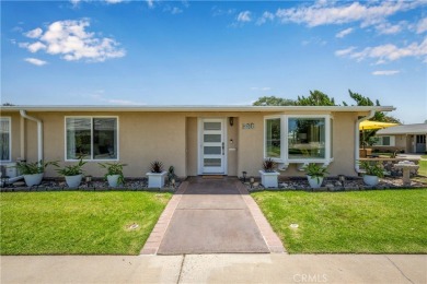 Step into this fully reimagined home in Mutual 5, where modern on Leisure World Seal Beach Golf Course in California - for sale on GolfHomes.com, golf home, golf lot