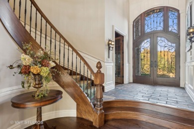 This exquisite custom beauty can be found in the gorgeous on Woodstock Country Club in Illinois - for sale on GolfHomes.com, golf home, golf lot