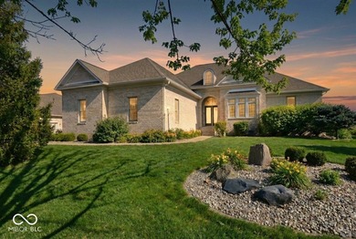 This all BRICK, one level home with a FINISHED walk-out basement on Hickory Stick Golf Club in Indiana - for sale on GolfHomes.com, golf home, golf lot